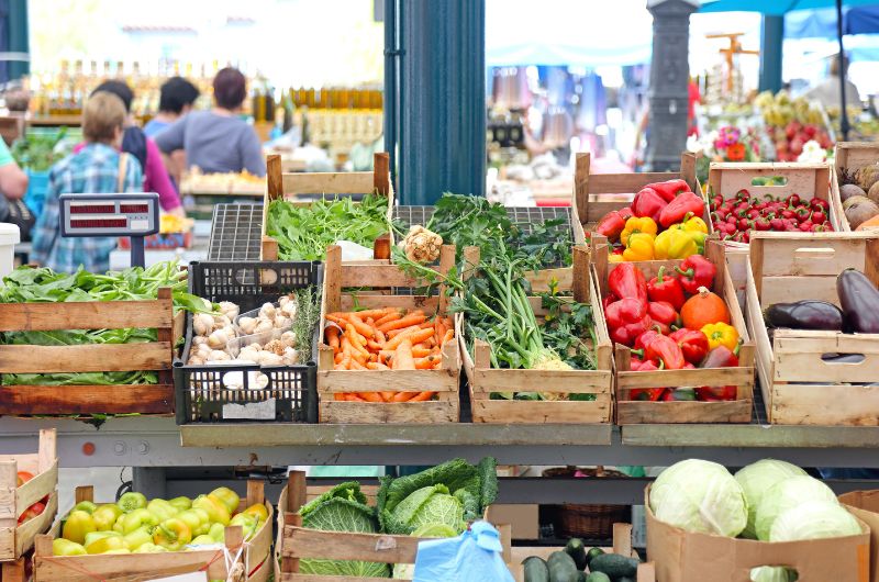 achat en vrac marché aux légumes