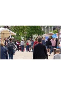 visiteurs manifestation fête de la transition Affiche Exemple