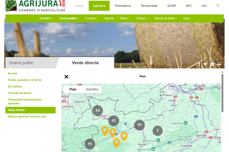 annuaire vente directe agri-jura