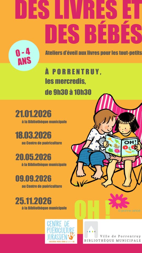 Flyer Ateliers d’éveil à la lecture 2026 Ateliers d'éveil à la lecture