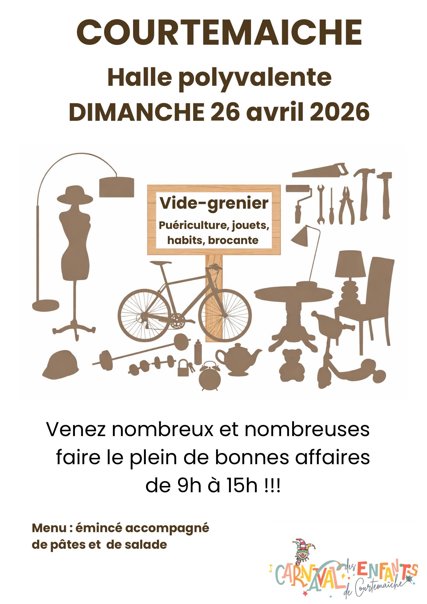 vide grenier courtemaiche Vide grenier courtemaiche 26 avril 2026